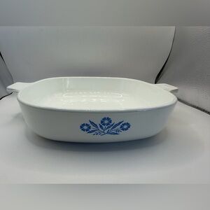 VTG Corning Ware Blue Cornflower P-9-B Casserole No Lid 9"